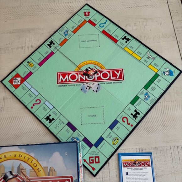 Vintage Parker Brothers 1998 Monopoly Deluxe Edition - Picture 3 of 11